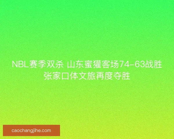 NBL赛季双杀 山东蜜獾客场74-63战胜张家口体文旅再度夺胜